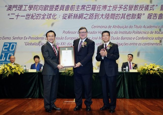 New Silk Road bring opportunities to Macau, said Durão Barroso