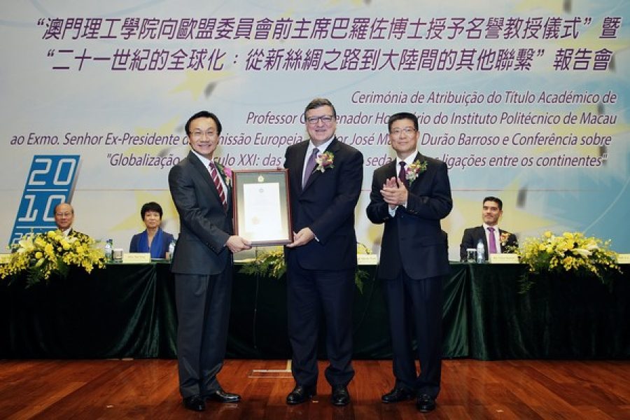 New Silk Road bring opportunities to Macau, said Durão Barroso
