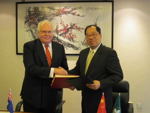 Macau and Australia ink tax info exchange pact