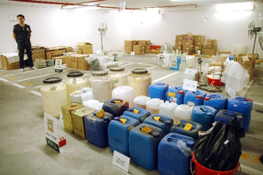 Macau´s police bust “ice” materials supply base