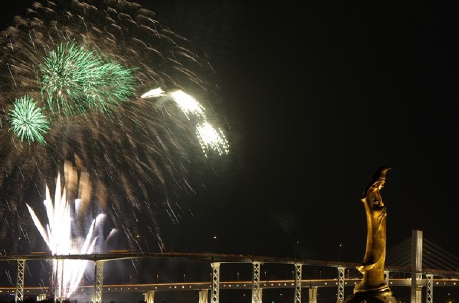 China wins pyrotechnic contest on National Day