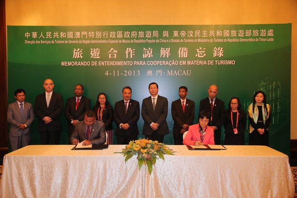 Macau signs tourism agreement with Timor-Leste