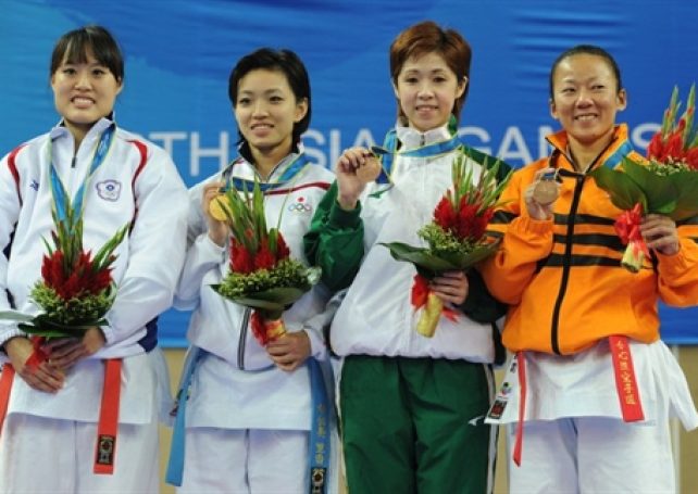 Paula Pereira Carion win bronze in Karate at the Asian Games