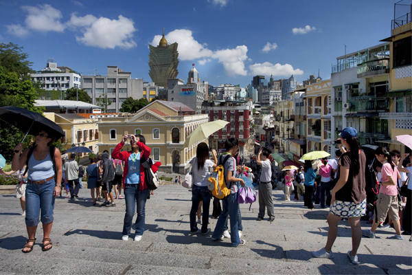 Macau’s package tour arrivals up 0.5 percent in February