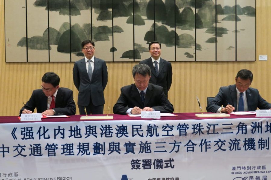 Macau, Hong Kong and mainland China aviation bodies sign delta deal