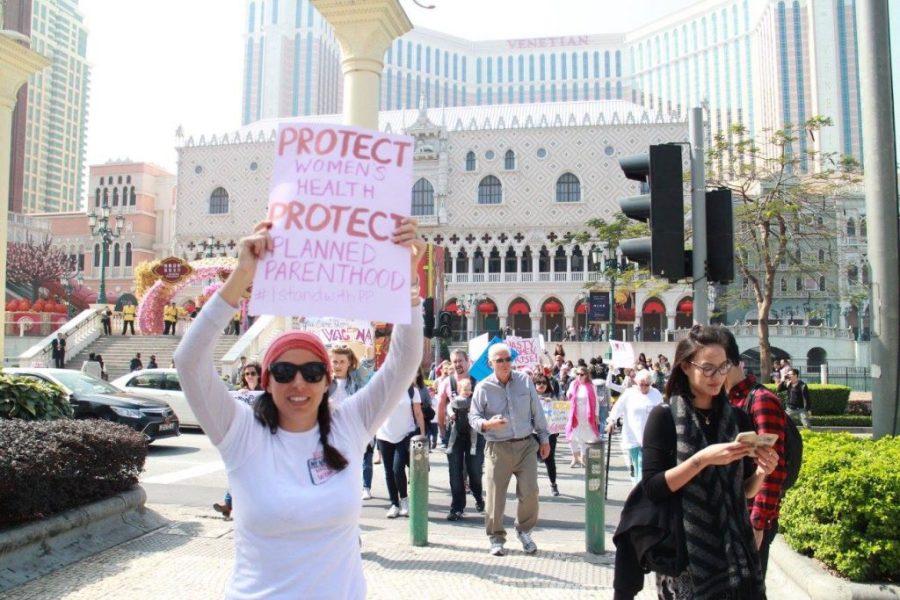 100 join anti-Trump Women’s March in Macau