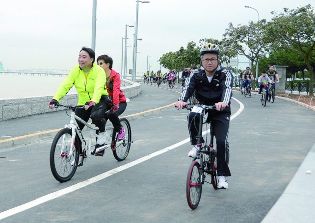 Government plans 6km long Taipa-Coloane cycle track