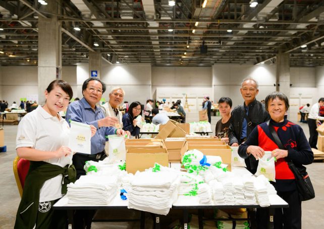 Sands staff pack 35,000 hygiene kits for Philippines