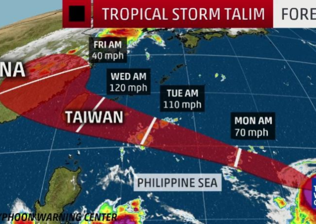 Observatory forecasts Talim stronger than Hato