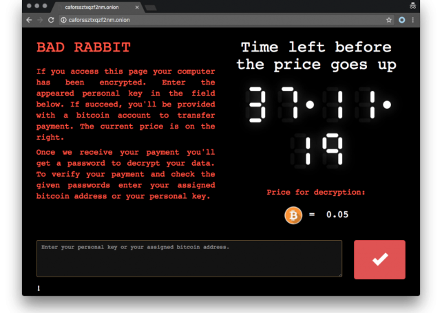 Police warn public of ‘Bad Rabbit’  ransomware attack