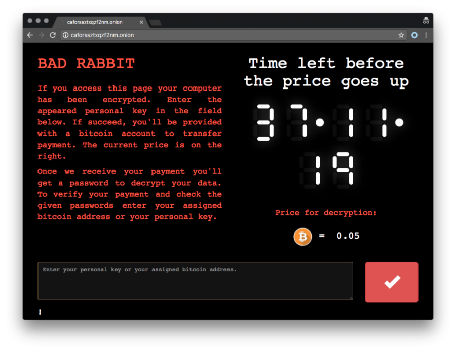 Police warn public of ‘Bad Rabbit’  ransomware attack