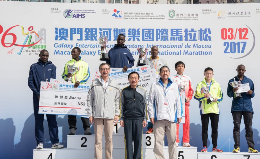 Kenyan athletes dominated Macau men´s marathon and half marathon