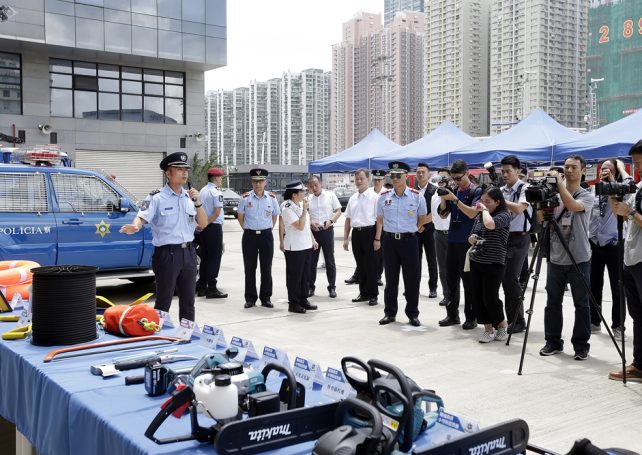 Police show upgraded disaster relief equipment