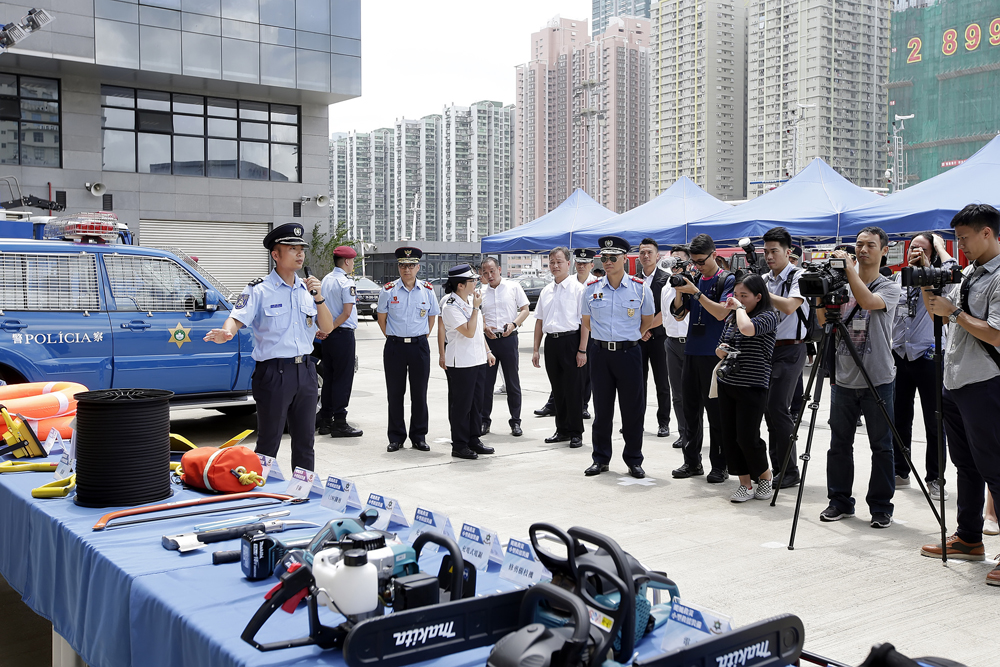 Police show upgraded disaster relief equipment