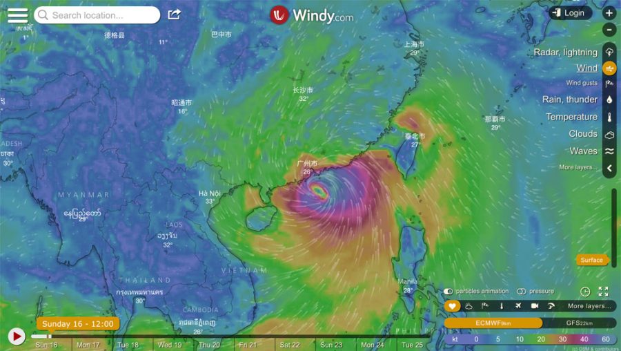 Super Typhoon hits Macau with maximum force