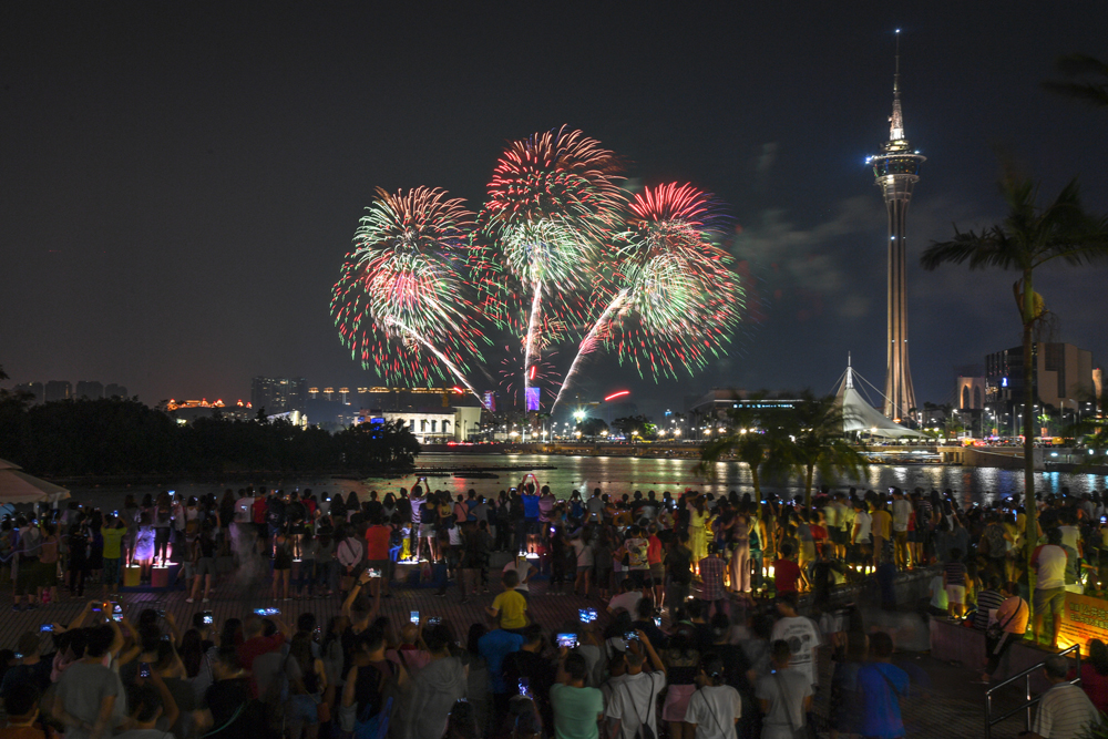 China team won the Macao International Fireworks Contest
