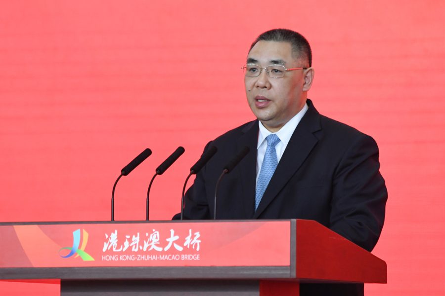 Hong Kong-Zhuhai-Macau bridge will drive economic development of the region, said Chui Sai On