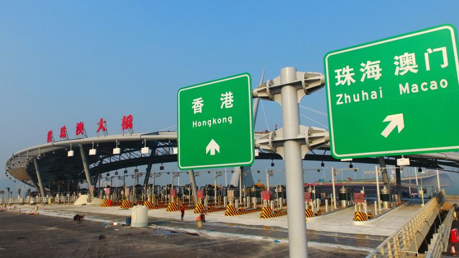 Opening ceremony of mega bridge connecting to Hong Kong and Macau on October 23