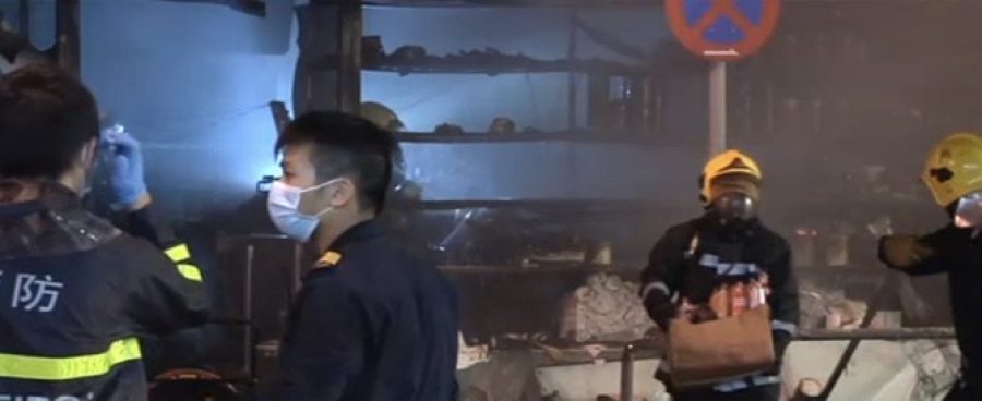 24-hour Macau supermarket gutted by fire