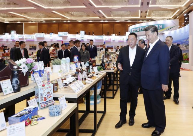 President Xi visits China-PSCs commercial, trade service platform complex