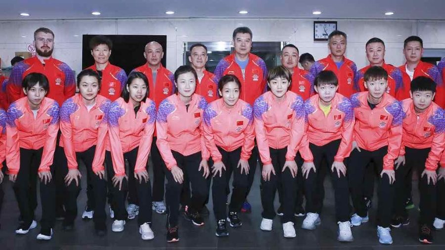 Chinese national table tennis team in Macau for training after Qatar games