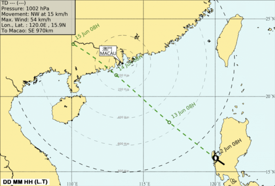 Macao hoists stand-by signal No. 1 as tropical cyclone is approaching
