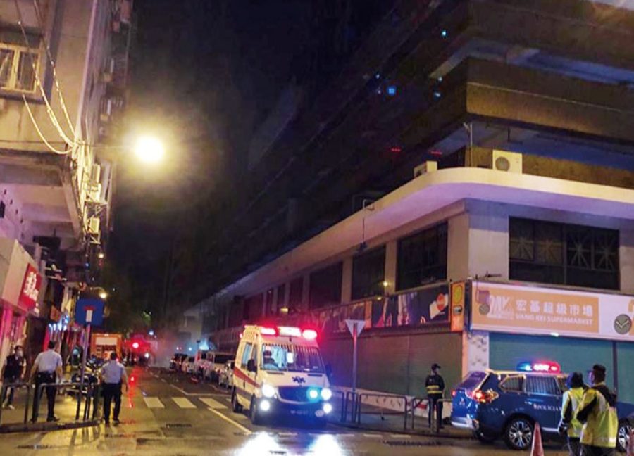 Fire in Fortune Tower’s switch room causes blackout, 2 in hospital