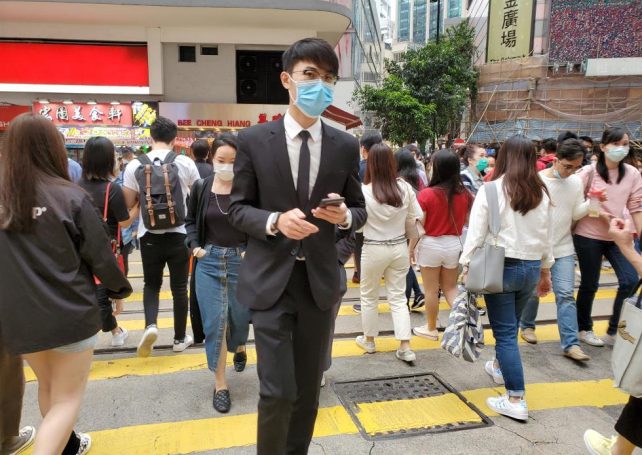 Hong Kong confirmed Sunday 72 news cases and five deaths