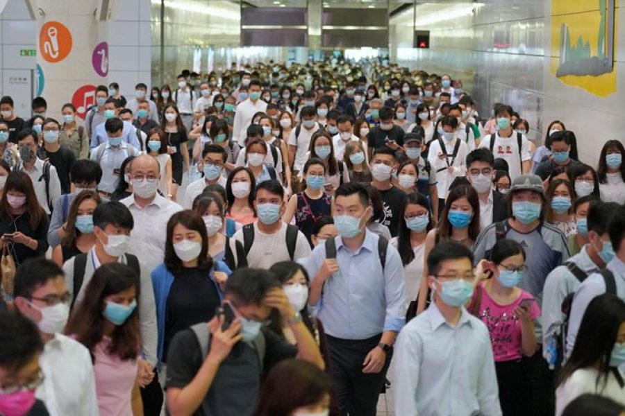 Covid-19 cases show fall in Hong Kong