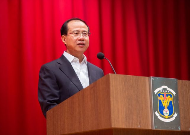 Liaison Office chief visits Yuet Wah College