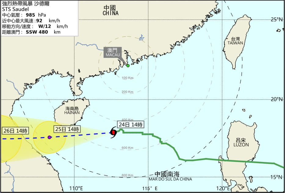 All storm-warning signals down in Macao