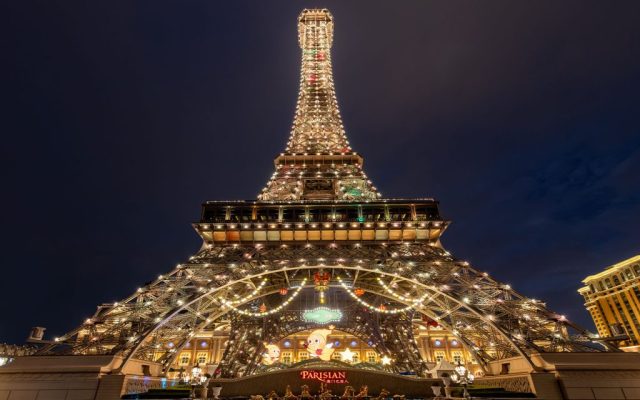 The Parisian Macao’s Eiffel Tower dazzles nightly with its festive Grand Illumination Show