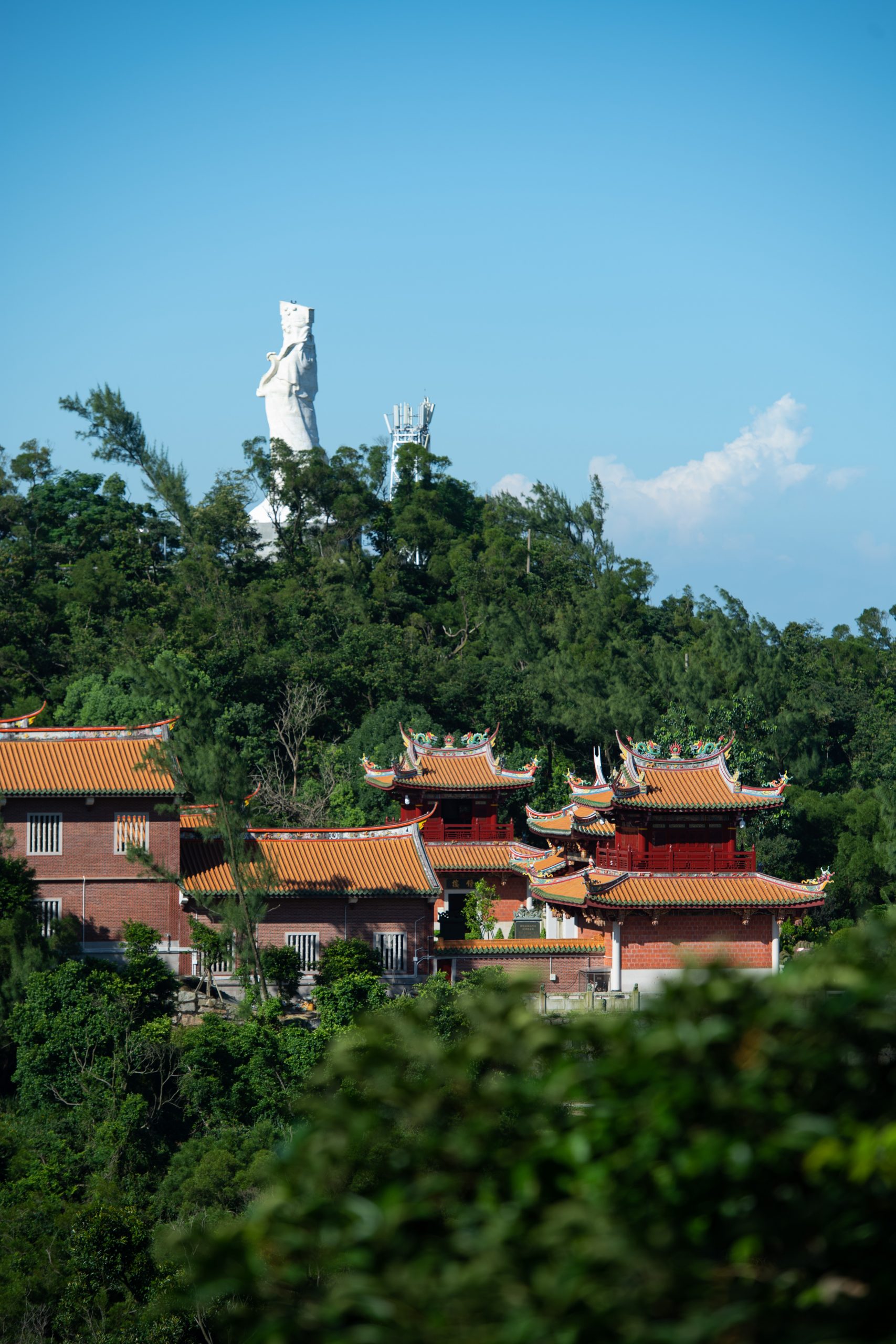 A statue of Goddess A-Ma stands high above Macao. The ‘belief and customs of A-MA’ was added to the inventory in 2017 - Photo by Eric Tam