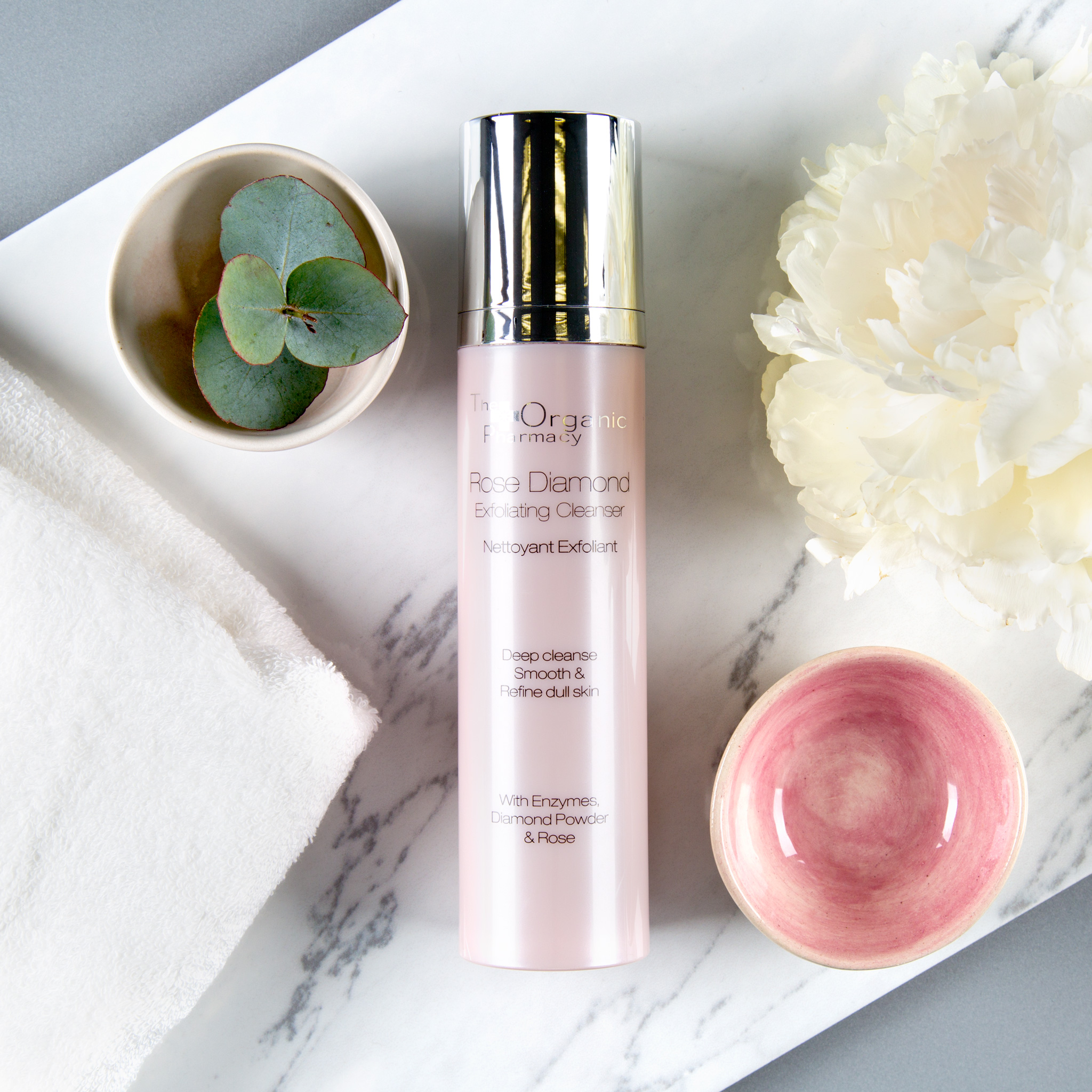 The Organic Pharmacy's Rose Diamond Exfoliating Cleanser | Photo Courtesy of The Organic Pharmacy