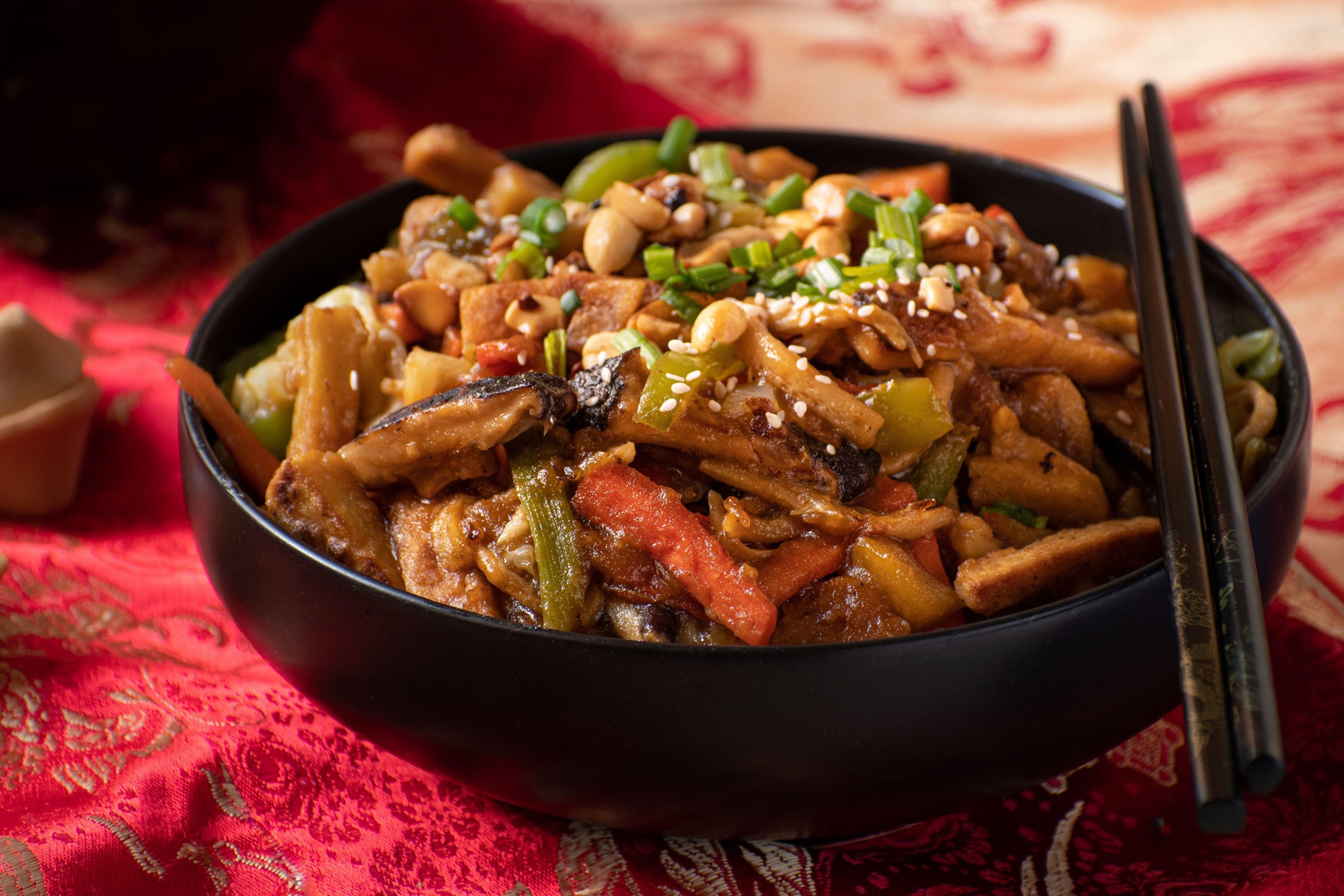 Traditional Chinese Buddha's Delight stir fry for Chinese New Year - Photo by Adelina