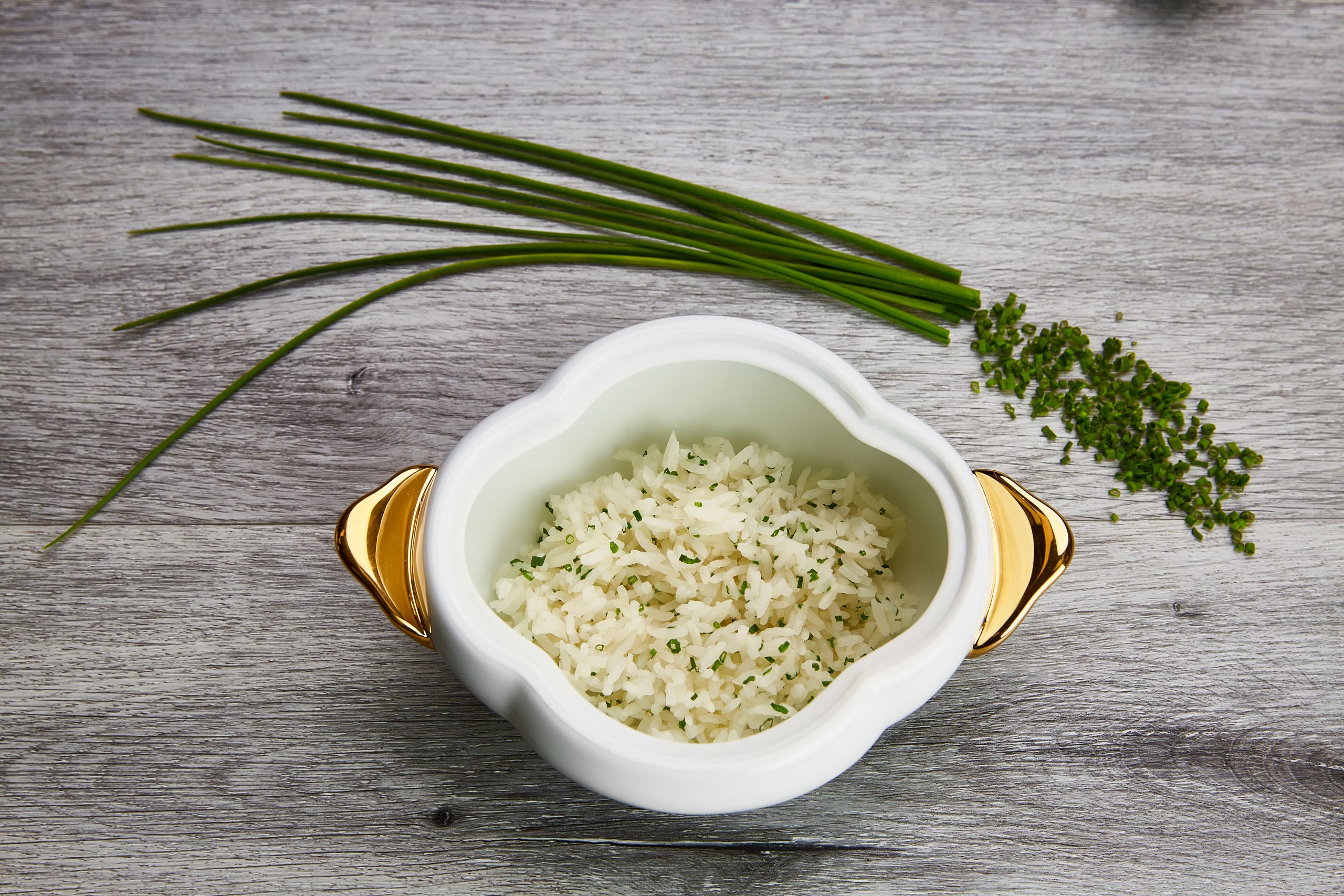 Rice with chives