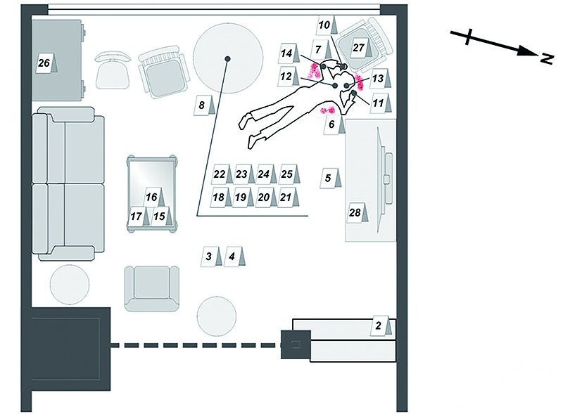 crime scene floor plan