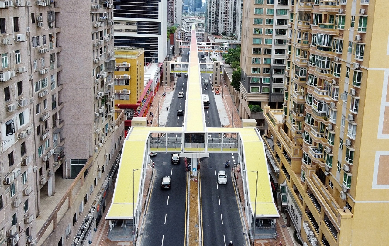 Elevated walkway opens on Taipa