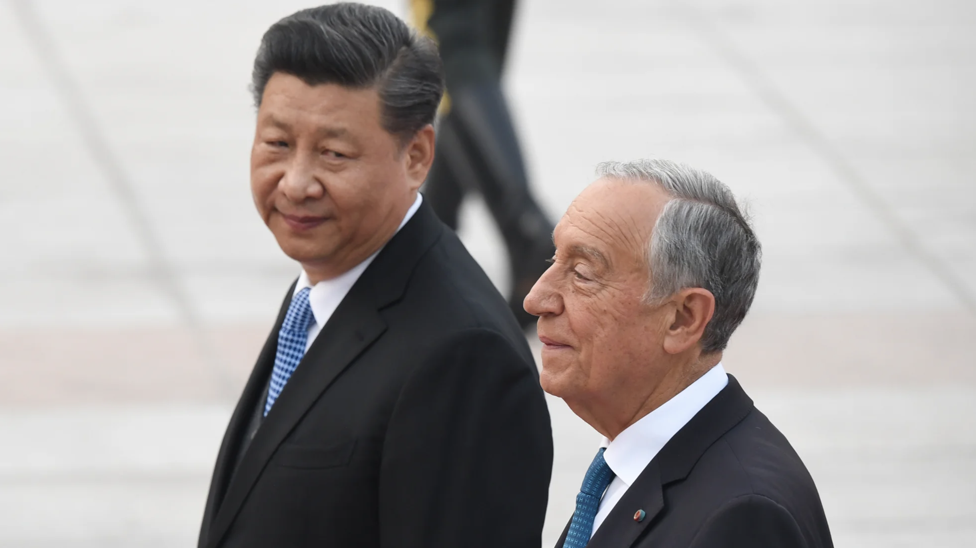Xi Jinping and Marcelo Rebelo de Sousa