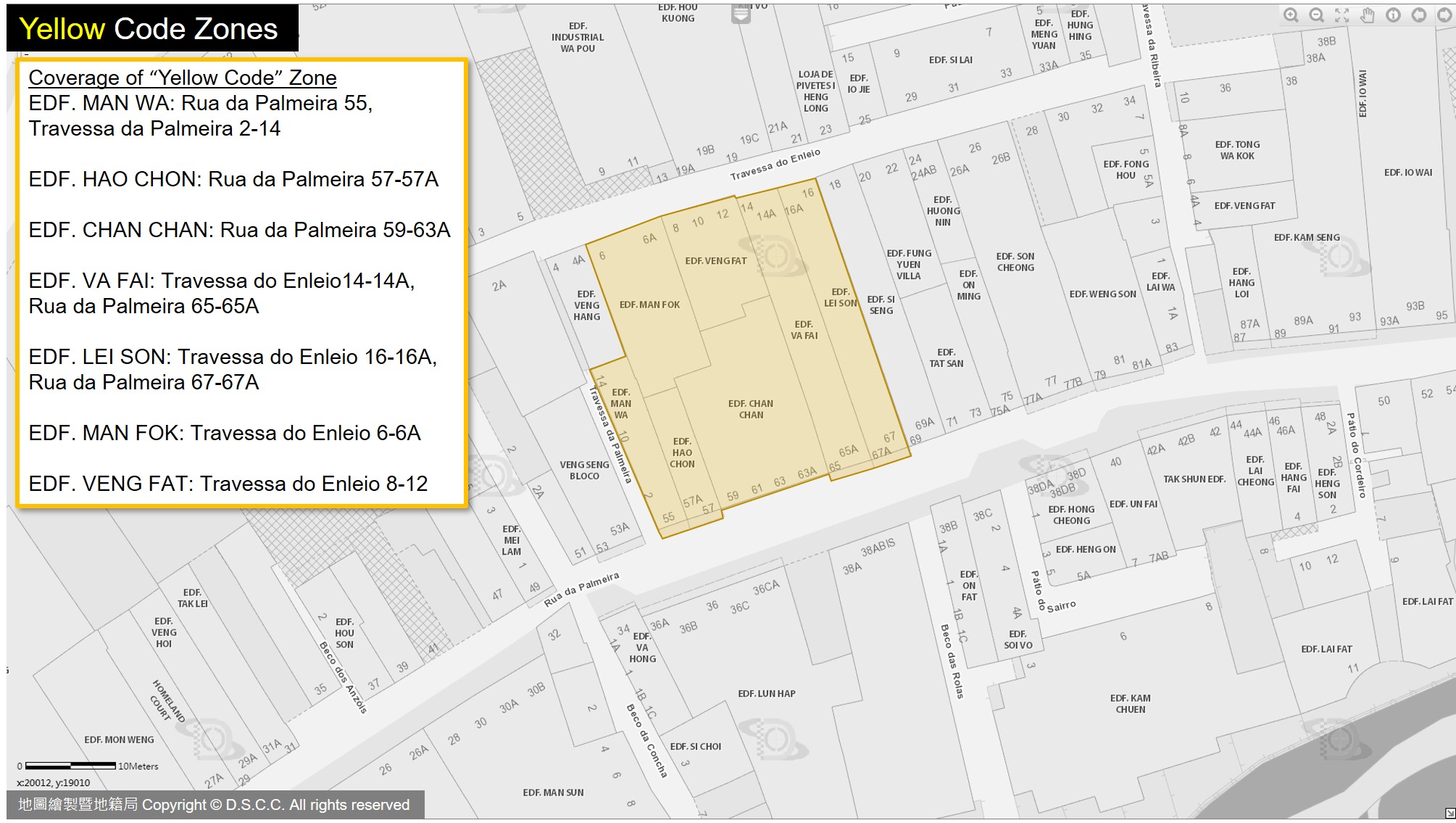 Macau 69th case yellow zone