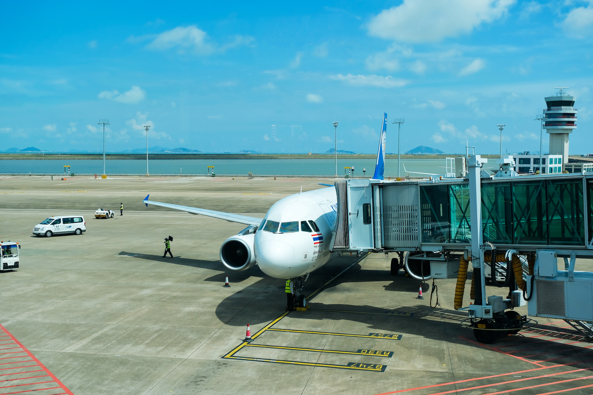 Macau airport airplane