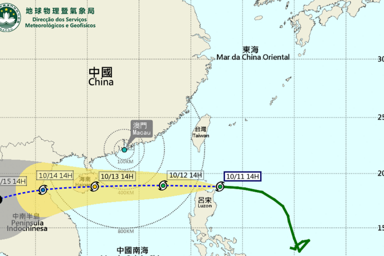 Typhoon Kompasu - 4 pm