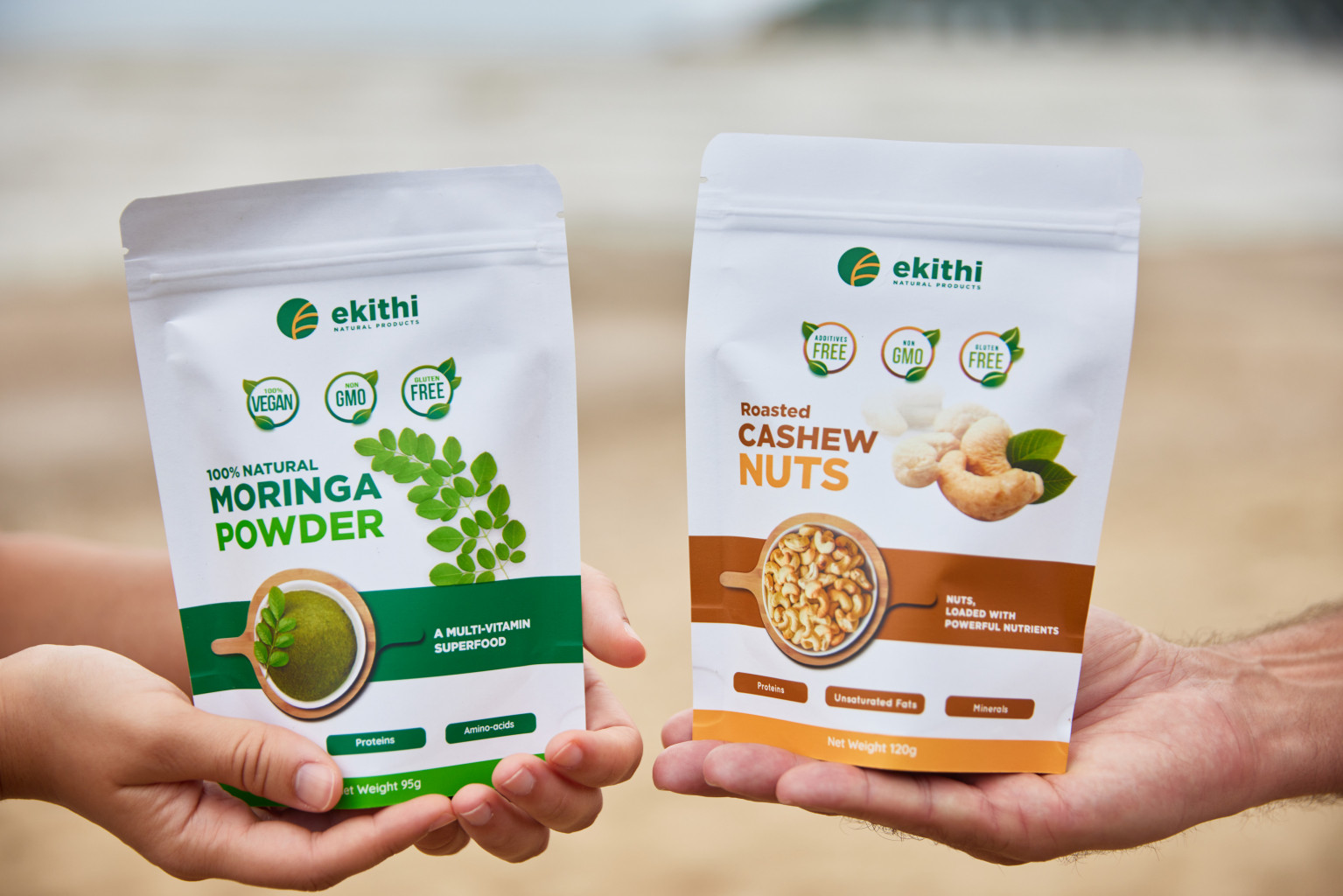 Ekithi moringa powder and cashew nuts