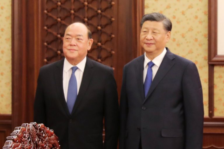 President Xi Jinping and Chief Executive Ho Iat Seng