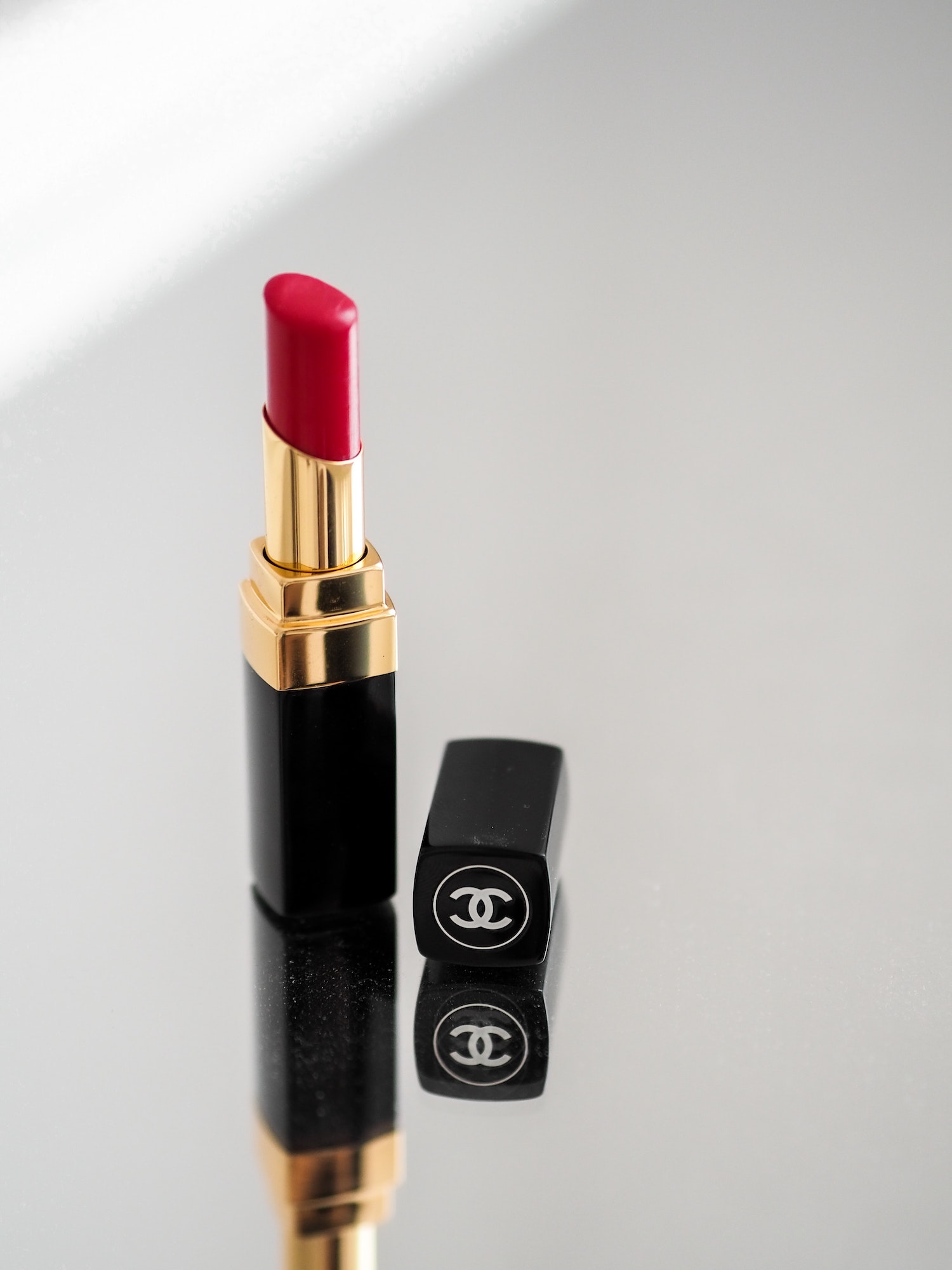 Chanel red lipstick