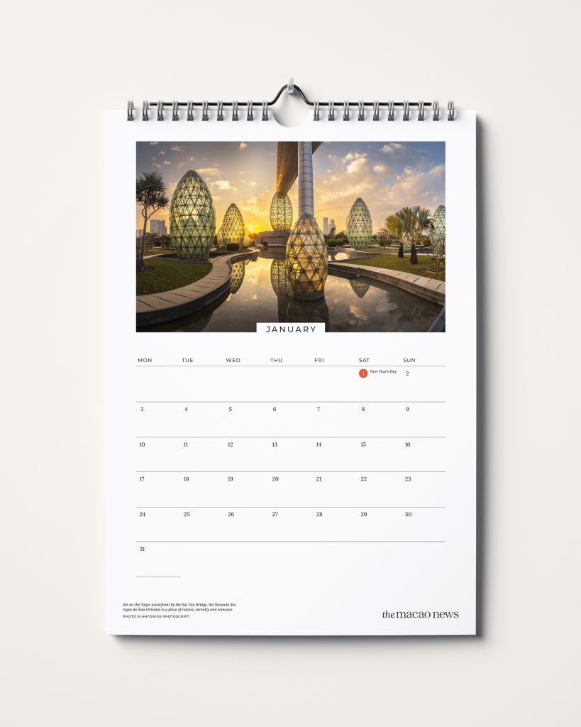 Macao News 2022 Calendar Monthly