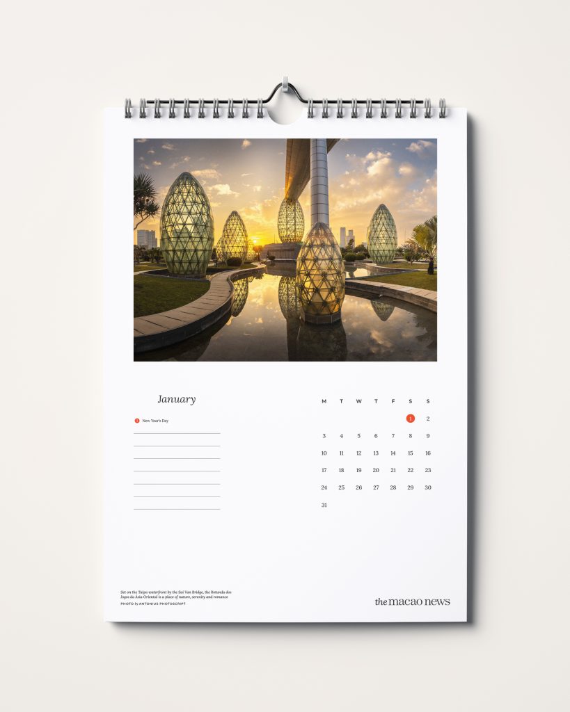 Macao News 2022 Calendar Monthly Overview
