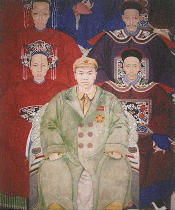 Man in military uniform in portraiture
