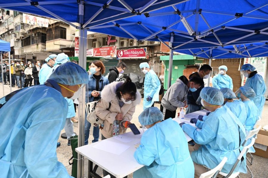 Hong Kong to undergo three sets of mass Covid-19 testing next month