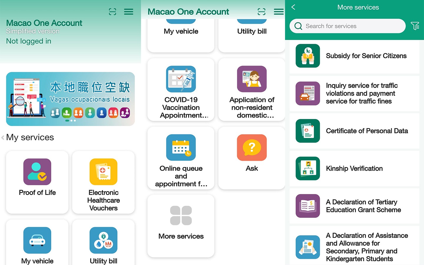 Upgraded version of Macao One Account offers 127 services